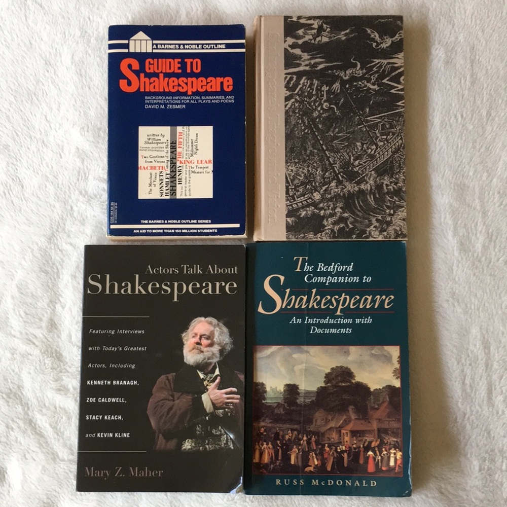 Shakespeare Literary Criticism Drama Analysis Books (Lot of Four 4 Books)